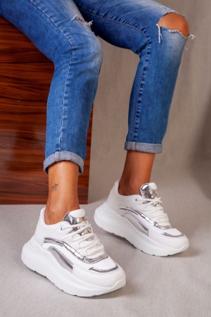 Bold Beyaz Kadın Spor Ayakkabı Sneaker