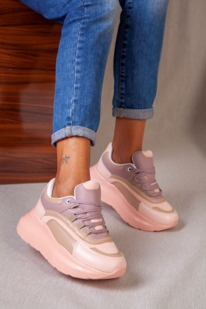 Bold Pudra Krem Kadın Spor Ayakkabı Sneaker