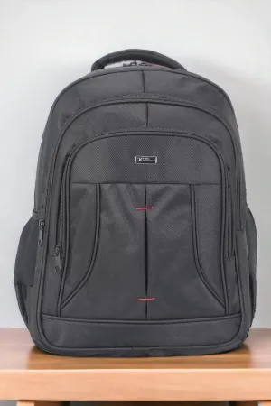 Su Geçirmez Kumaş 17,3 inç Siyah Laptop Sırt Çantası