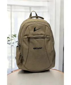 Çöl Kanvas Kumaş 15,6 inç Laptop -Okul Sırt Çantası